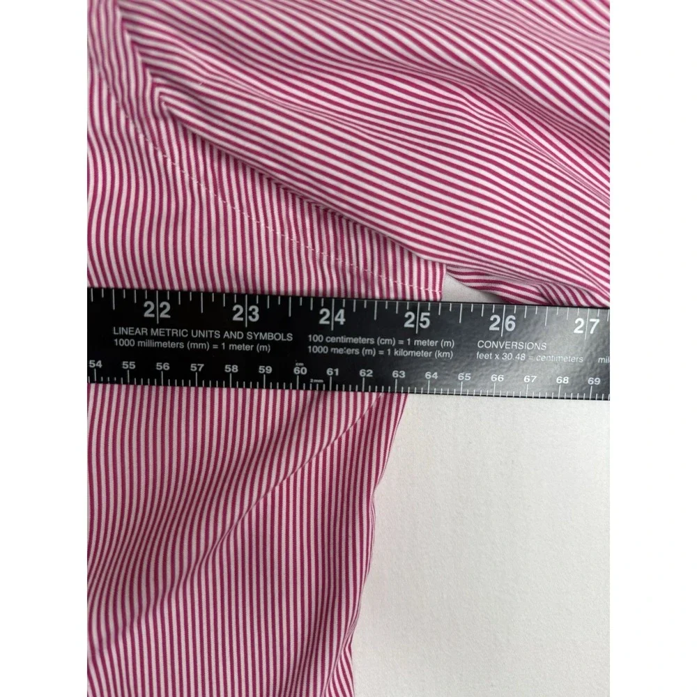 Polo Ralph Lauren Striped Button Down Shirt Red White Size XL Long Sleeve Preppy